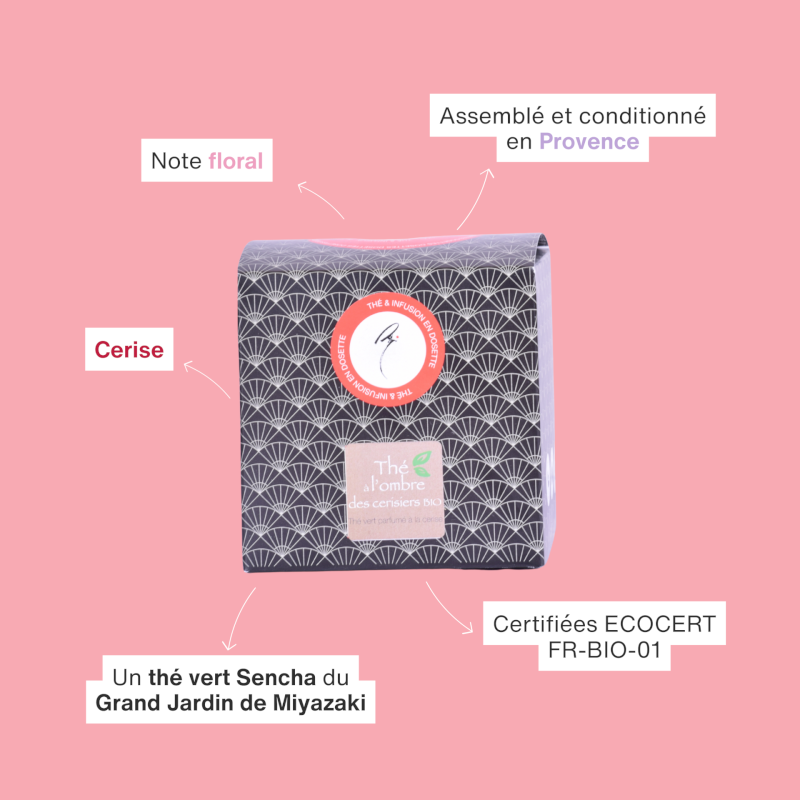 Dosette Thé À l'ombre des cerisiers biologique