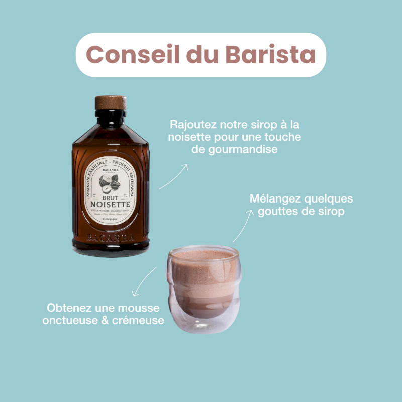 Chocolat chaud noisette lacté