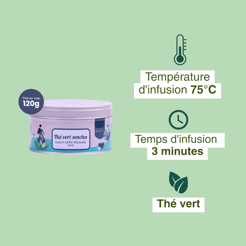 Thé vert sencha du Japon bio