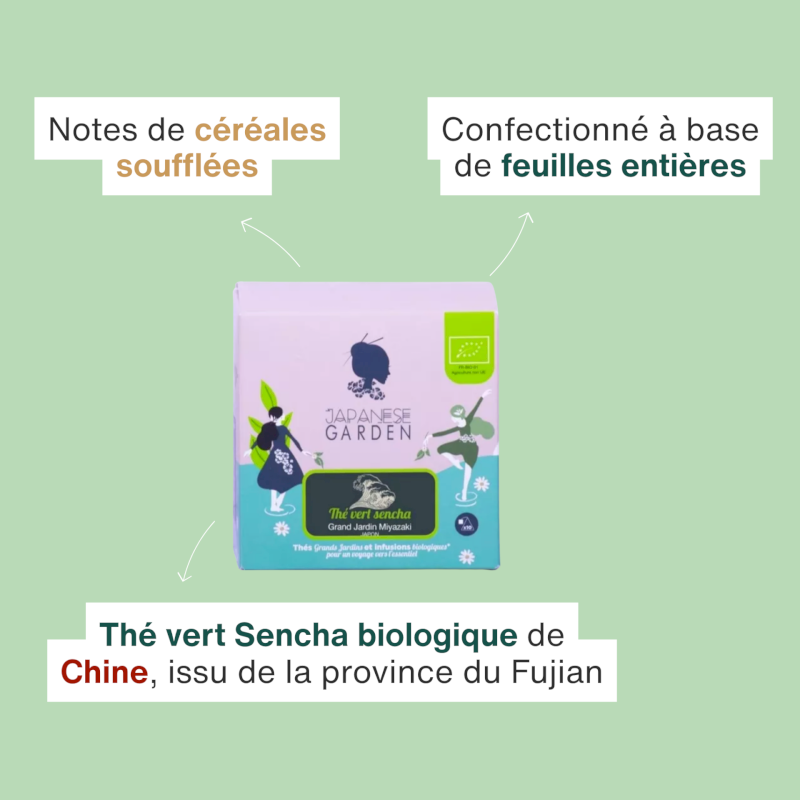 Thé vert sencha du Japon bio