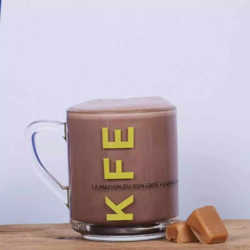 Chocolat chaud caramel lacté