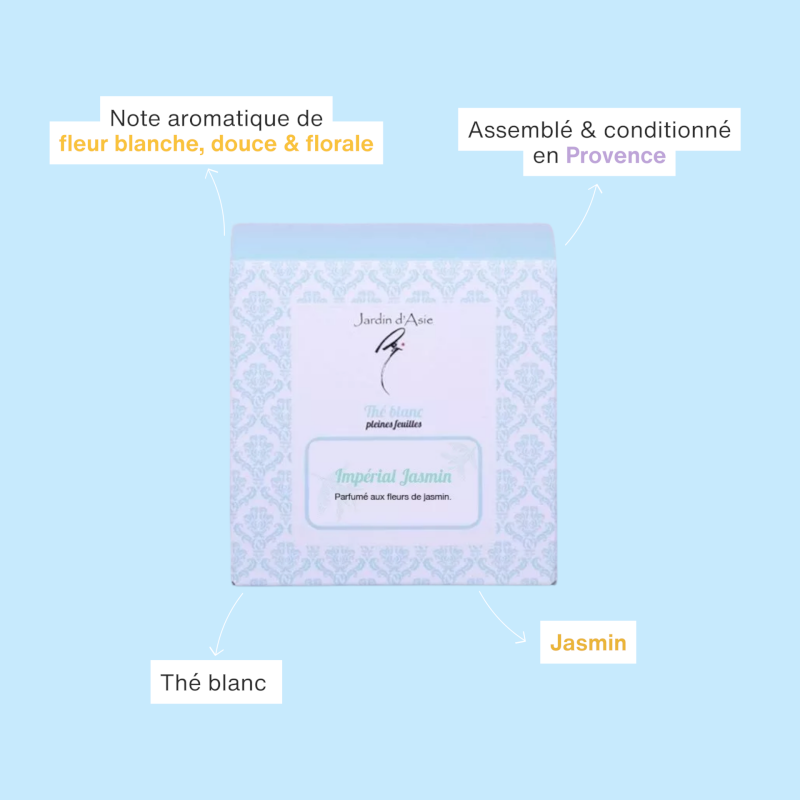 Thé blanc impérial Jasmin