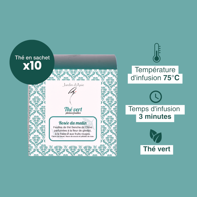 Thé vert Rosée du matin