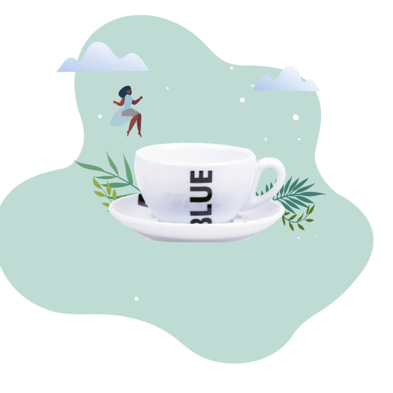 Tasse à thé « Blue Moka »