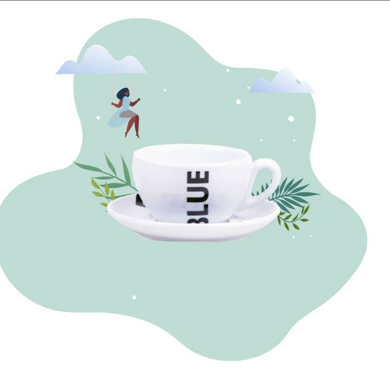 Tasse à déjeuner « Blue Moka »