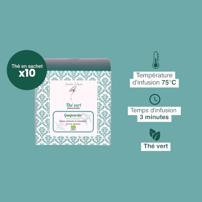 Thé vert bio Gunpowder