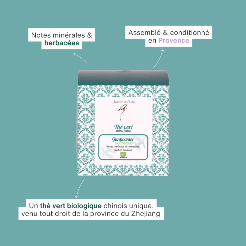 Thé vert bio Gunpowder