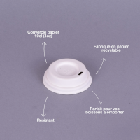 Couvercle en papier 4Oz (10cl)