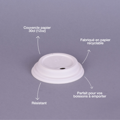 Couvercle en papier 12oz (30cl)