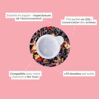 Dosette thé blanc framboise