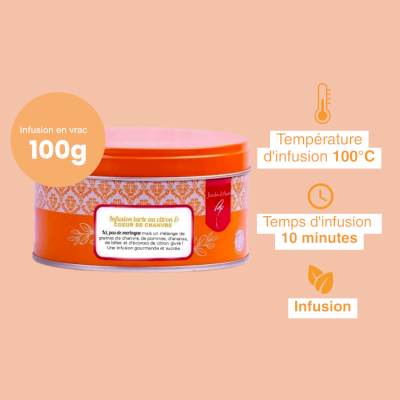 Infusion Tarte au citron & Cœur de chanvre