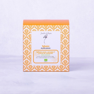 Infusion cacao, curcuma & Cœur de chanvre Infusion cacao, curcuma & Cœur de chanvre