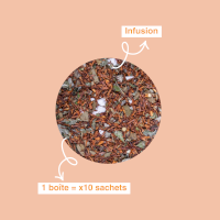 Infusion rooibos citron, pamplemousse & Cœur de chanvre