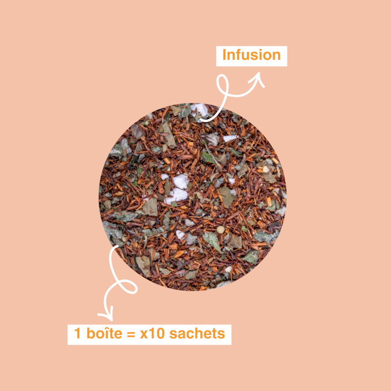 Infusion rooibos citron, pamplemousse & Cœur de chanvre