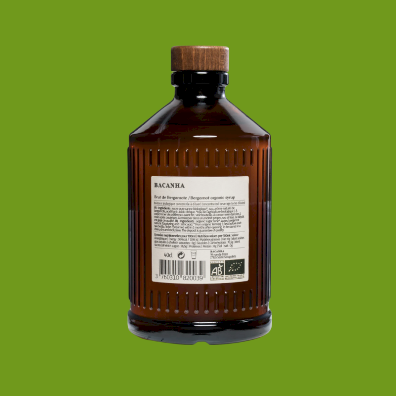 Sirop de bergamote bio