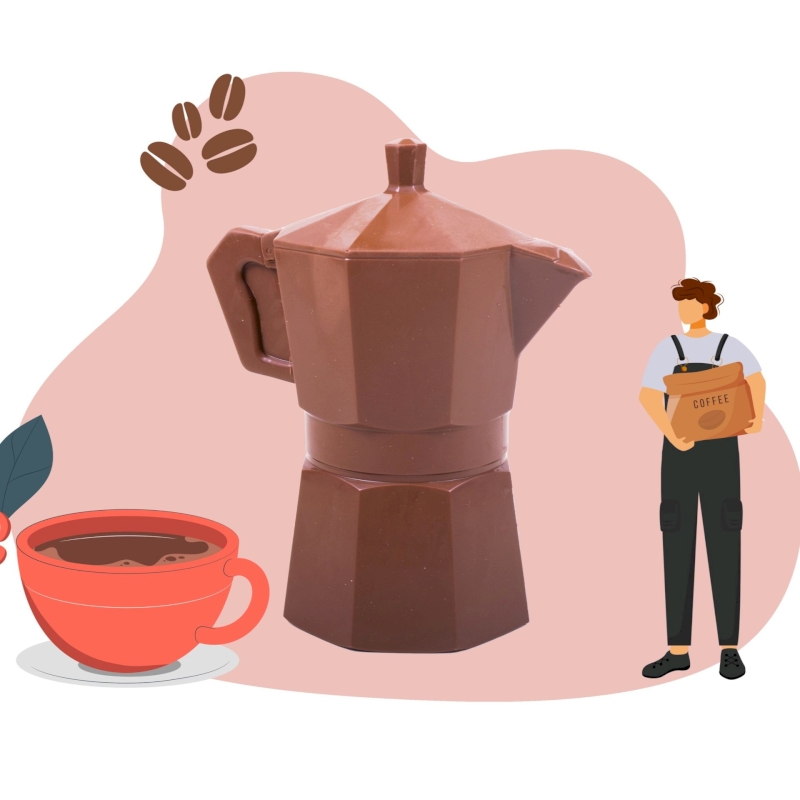 Cafetière en chocolat