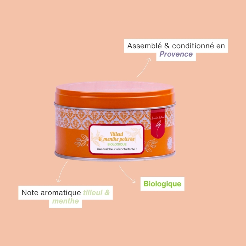 Infusion Tilleul-Menthe bio