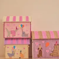 Coffre à jouet en raphia - taille L