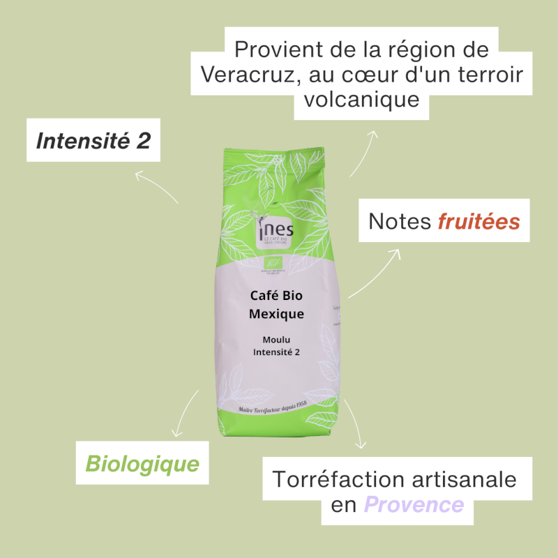 Café bio du Mexique