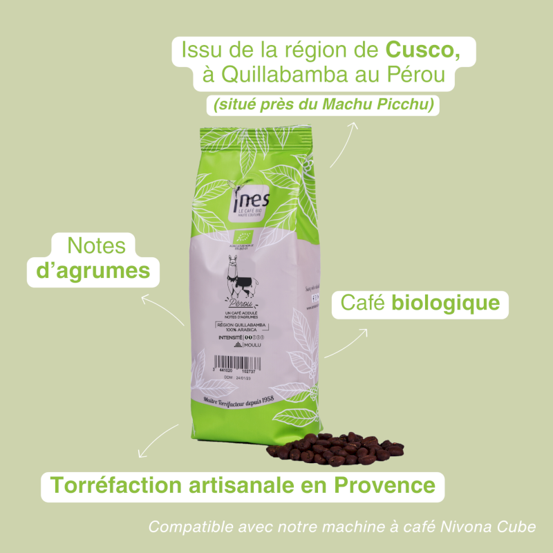 Café bio du Pérou
